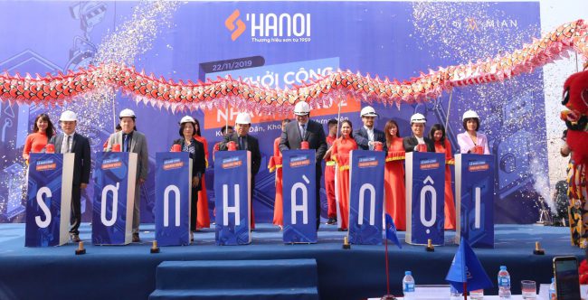Sơn Hà Nội lựa chọn Hùng Vân là đơn vị tư vấn - cung cấp - lắp đặt nhà máy sản xuất sơn với công suất 50 triệu lít mỗi năm