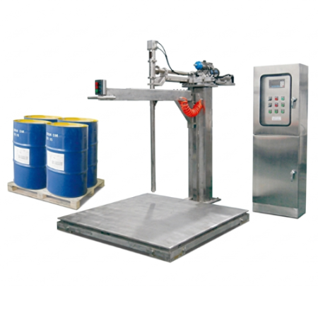 Máy chiết rót thùng phuy / IBC 500L – 1000L