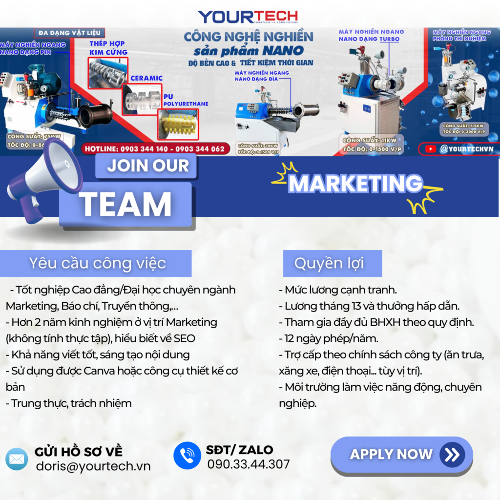 Tuyển dụng: Nhân viên MARKETING