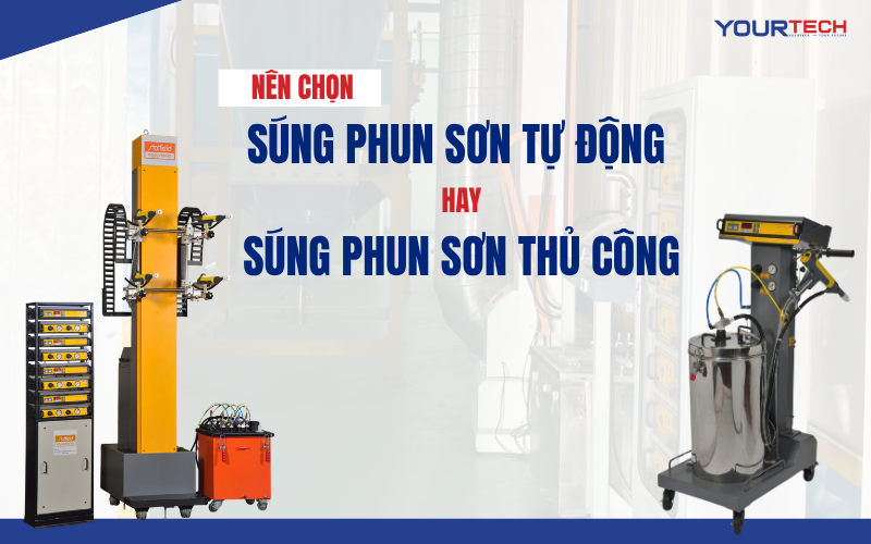 Súng phun sơn tự động và thủ công: Đâu là lựa chọn phù hợp?